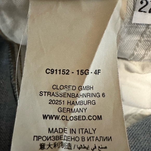 Closed Leira Wide Leg Jeans - size 27 - Picture 7 of 9